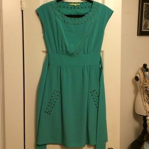 Gianni Bini Teal Cap-Sleeve Dress Sz.0